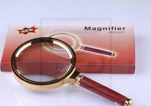 magnifier / ذره بین / 70mm / طرح فلزی / طلایی